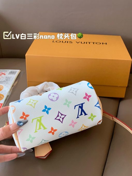 LV white tri-color nano pillow bag - Image 6