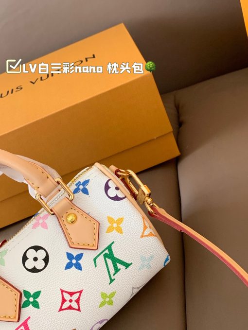 LV white tri-color nano pillow bag - Image 7