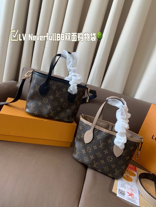 LV shopping bag Neverfull BB "Upside Down - Image 3
