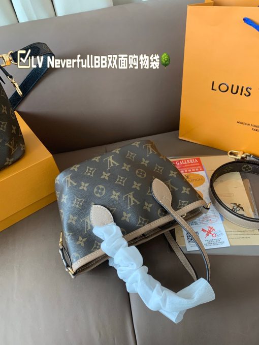 LV shopping bag Neverfull BB "Upside Down - Image 5