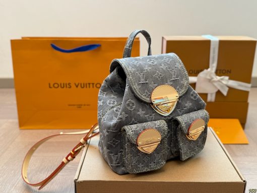 LV denim backpack - Image 6