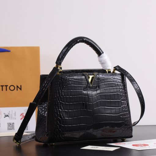 LV twist-lock women's crossbody bag
