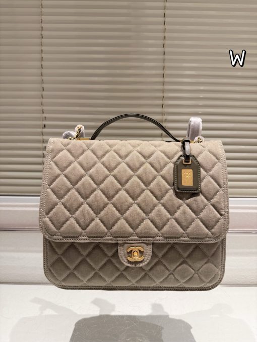 chanel vintage denim backpack