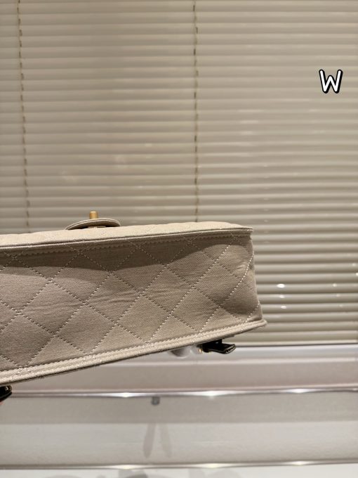 chanel vintage denim backpack - Image 7