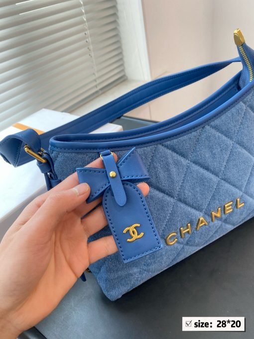 Chanel denim underarm bag
