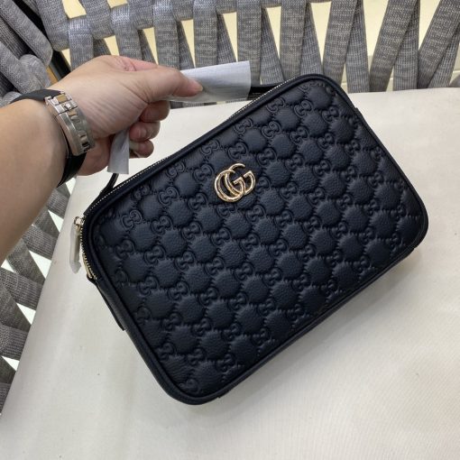 GUCCI printed embossed messenger bag
