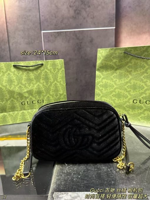 Gucci Marmont velvet camera bag - Image 9