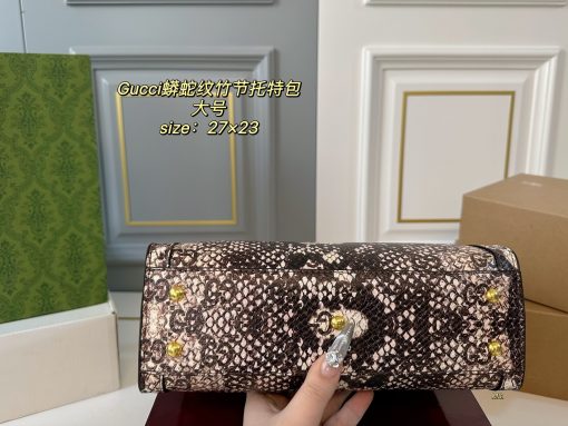 Gucci Diana patterned bamboo joint bag - Image 6