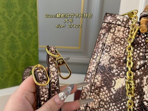 Gucci Diana patterned bamboo joint bag - Image 9