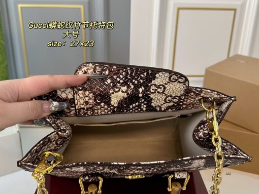 Gucci Diana patterned bamboo joint bag - Image 10