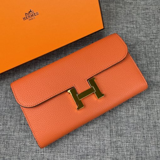 Hermes gold buckle togo leather