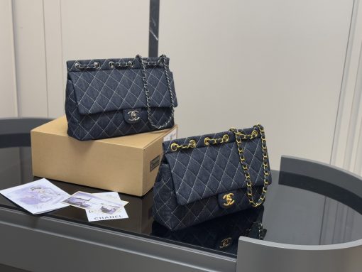 CHANEL denim crossbody bag