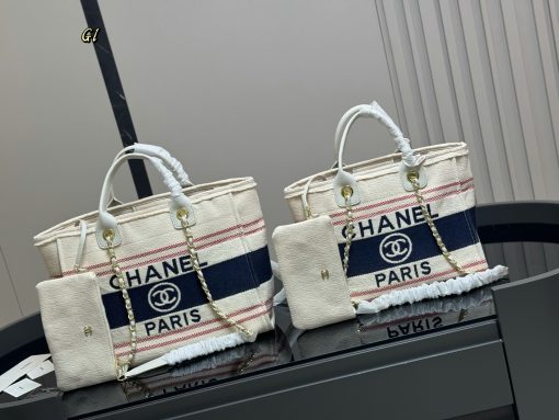 Chanel denim beach bag - Image 2