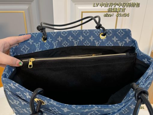LV denim tote bag - Image 10