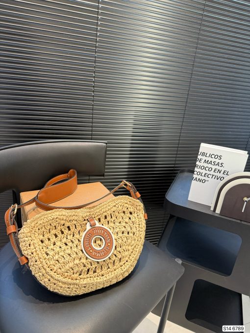 LV woven pea bag