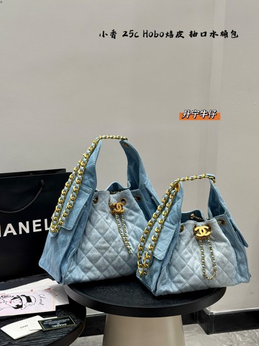 CHANEL denim bag - Image 2