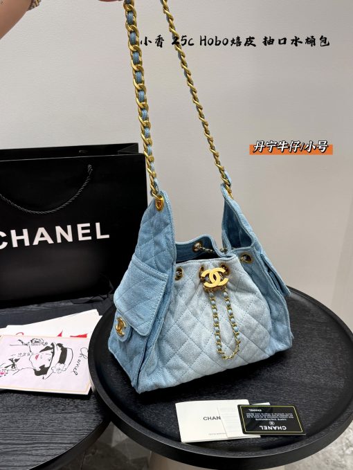 CHANEL denim bag - Image 4