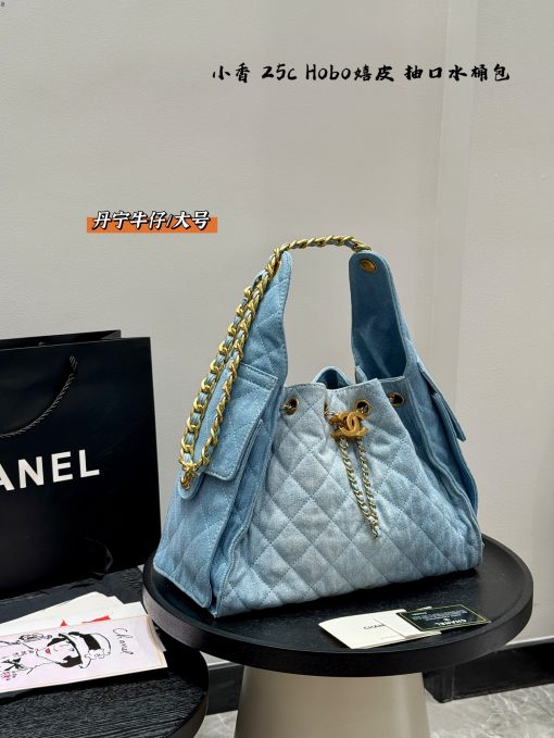 CHANEL denim bag - Image 5