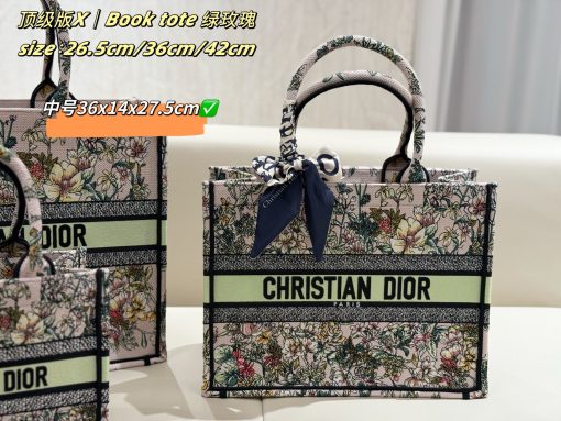 DIOR embroidery Tote - Image 4