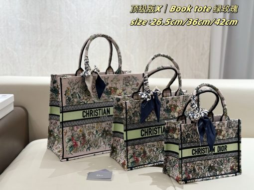DIOR embroidery Tote - Image 6