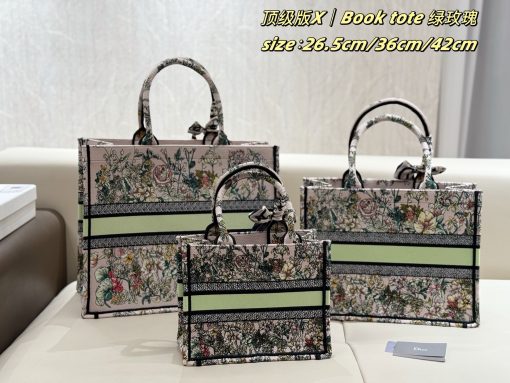DIOR embroidery Tote - Image 7