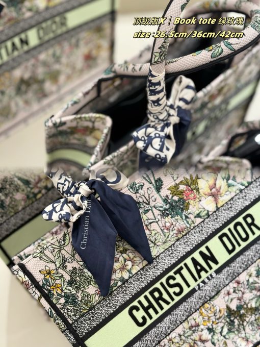 DIOR embroidery Tote - Image 8