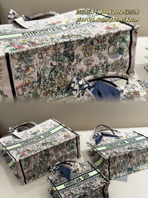 DIOR embroidery Tote - Image 9