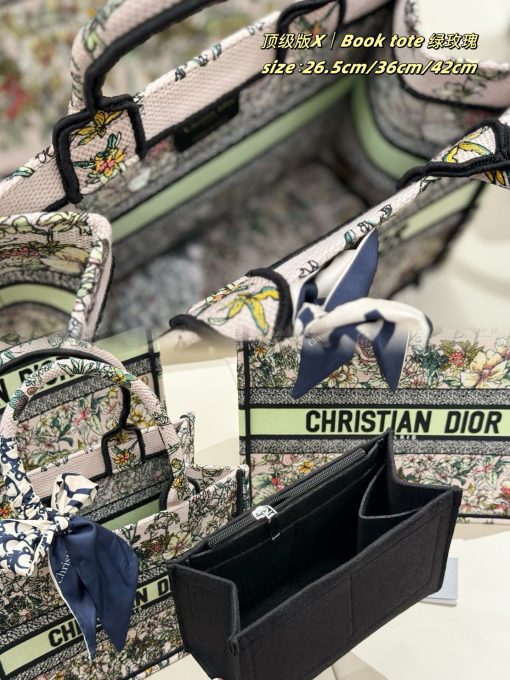 DIOR embroidery Tote - Image 10