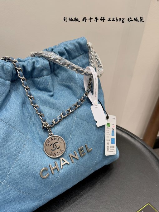 CHANEL denim bag - Image 8