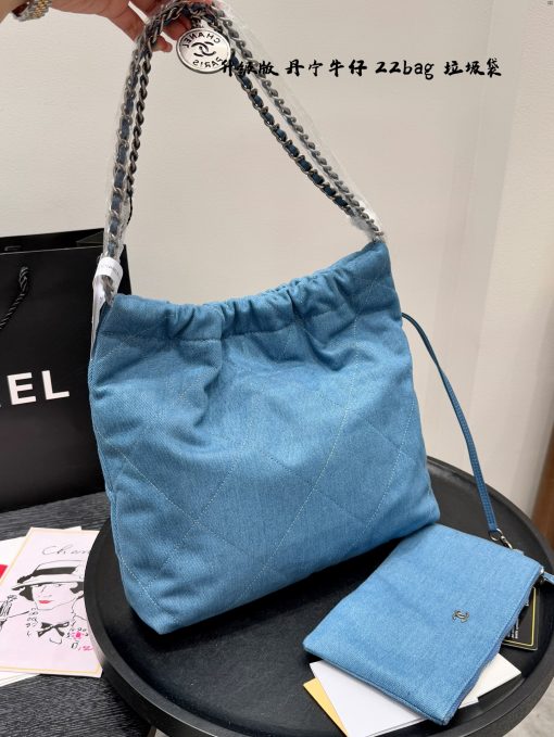 CHANEL denim bag - Image 5